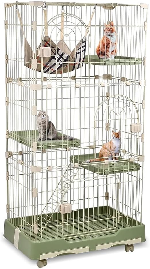 Cat Cage (3-STG) Green