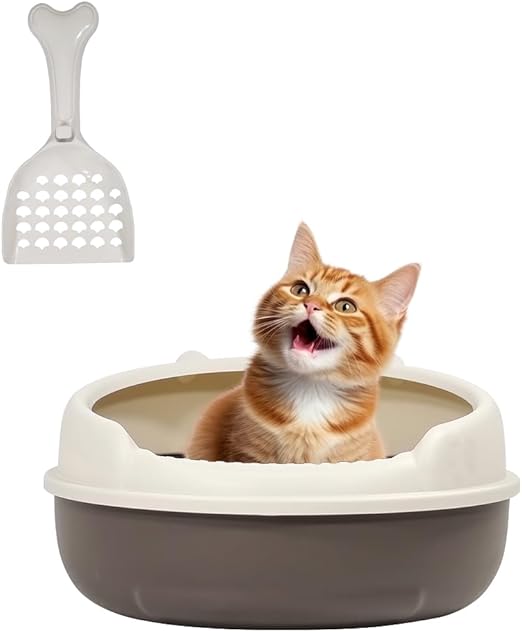 Cat Litter Box Model 5 (Large, Brown)