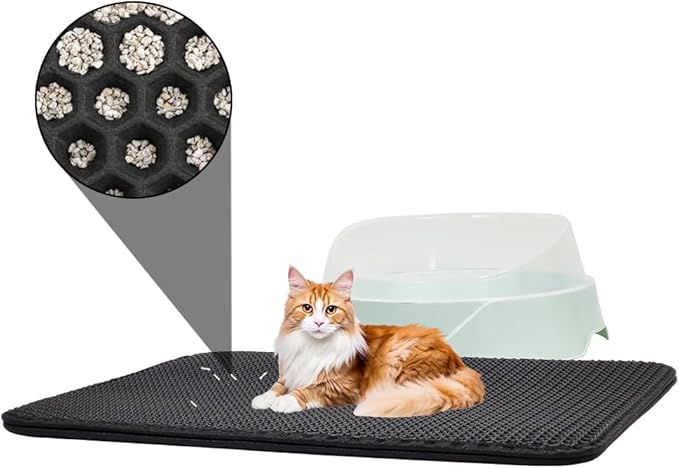 Cat Litter Mat (Black) Medium