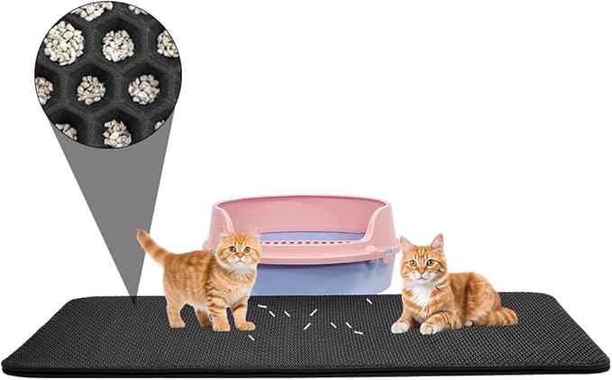 Cat Litter Mat (Black) Large