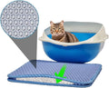 Cat Litter Mat (Blue) Small