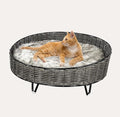 Cat Bed - Round Plate (Black)