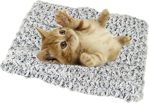 Cat Bed - White & Black Cushion