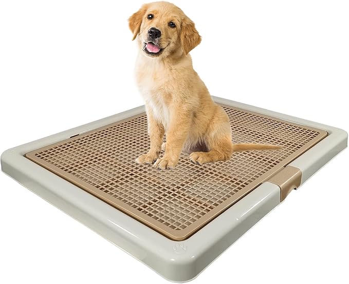 Dog Toilet - Rectangle (Brown/Beige)