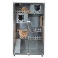 Wooden Cat Villa (F-90) Grey