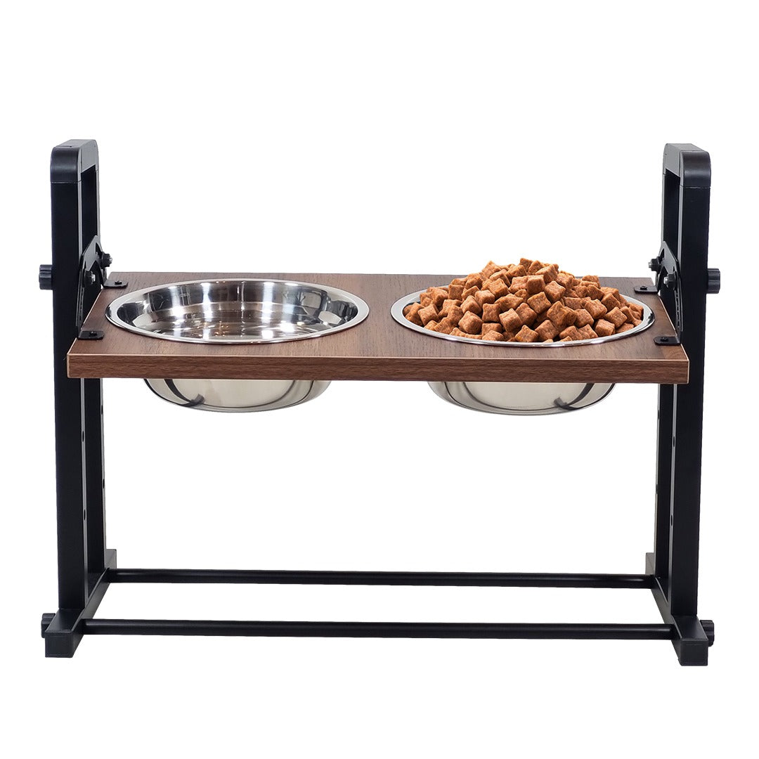 Wooden Dog Bowl Stand