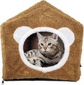 Cat Bed - Brown House Fur