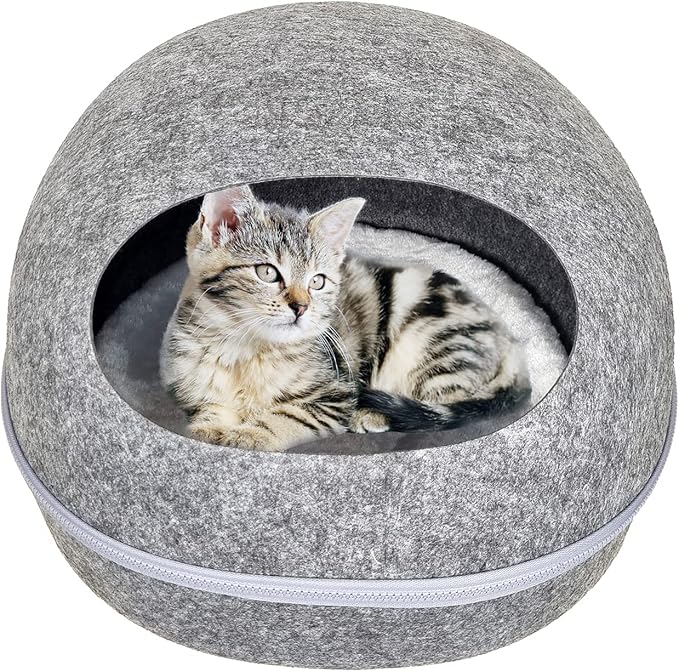 Cat Bed - Round (Dark Grey)