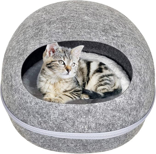 Cat Bed - Round (Dark Grey)