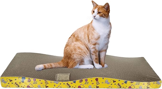 Cat Scratcher - Rectangle (Yellow) Large