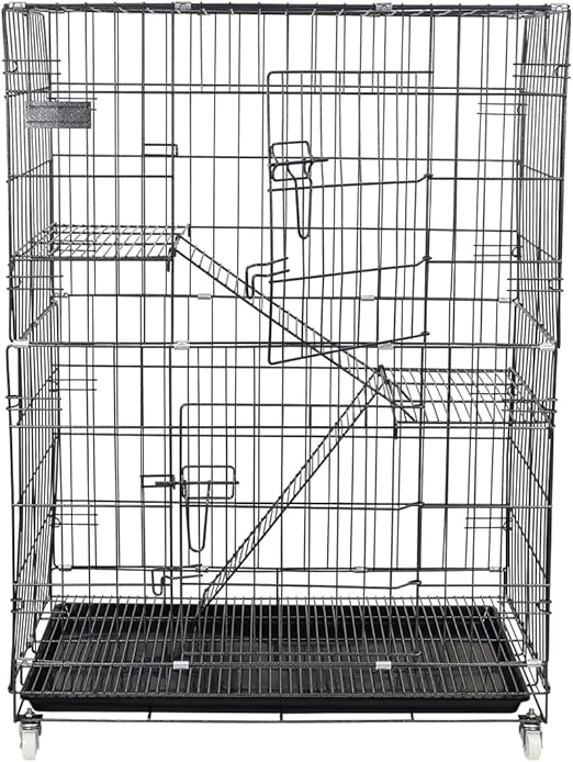 Cat Cage (Lankit-3 Storey) Black