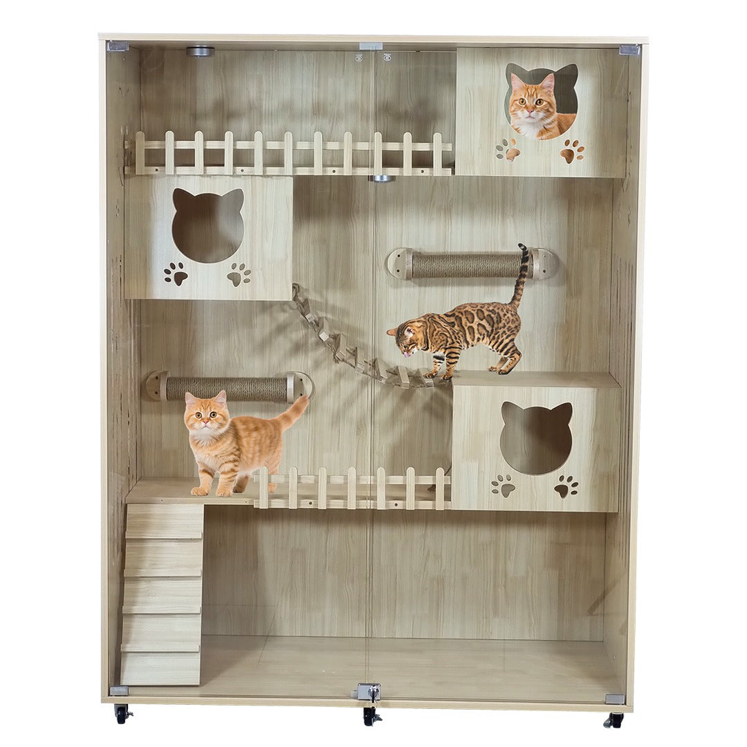 Wooden Cat Villa (N120)