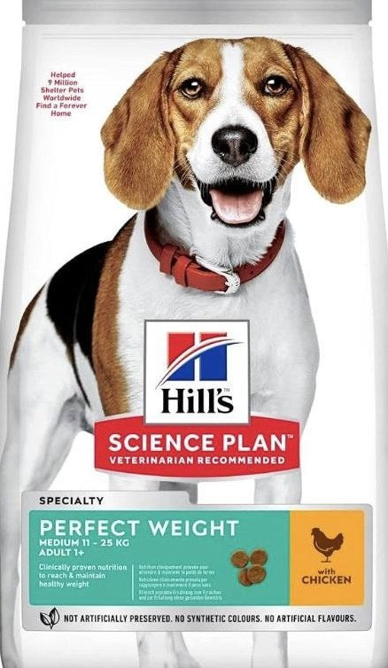 Hill's Science Plan Dog Perfect Weight Medium Dry Dog Food