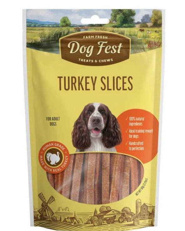 Dog Fest Turkey Slices Dog Treats